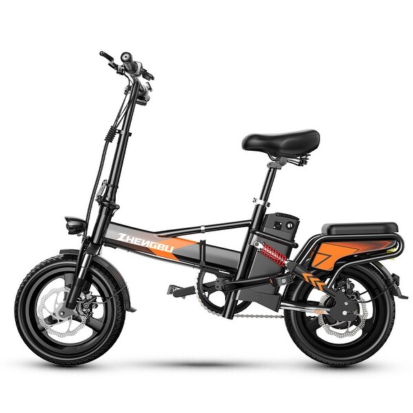 400W Electric Commuter Bikes, Folding Mini Ebike 14'' Electric