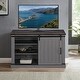 preview thumbnail 2 of 23, 47" Rustic Farmhouse Barn Door TV Stand for 55" TVs