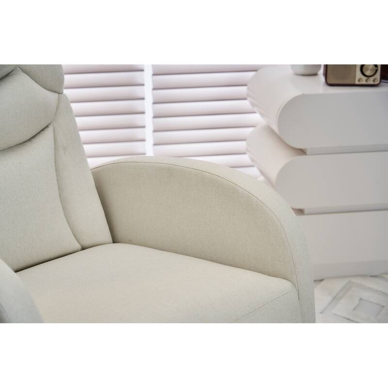 Accent Armchair Chair Rocking Chair With Adjustable Footrest