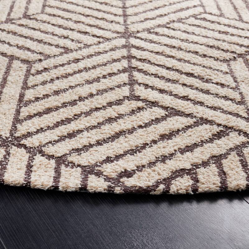 SAFAVIEH Hand-Woven Classic Vintage Kyna Geometric Cotton Rug