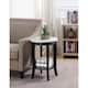 Option White Faux Marble/Black