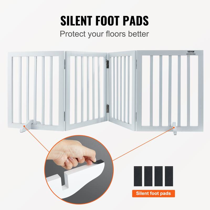 VEVOR Free Standing Dog Gate,Freestanding Pet Gate,for Wide and Narrow Passageways