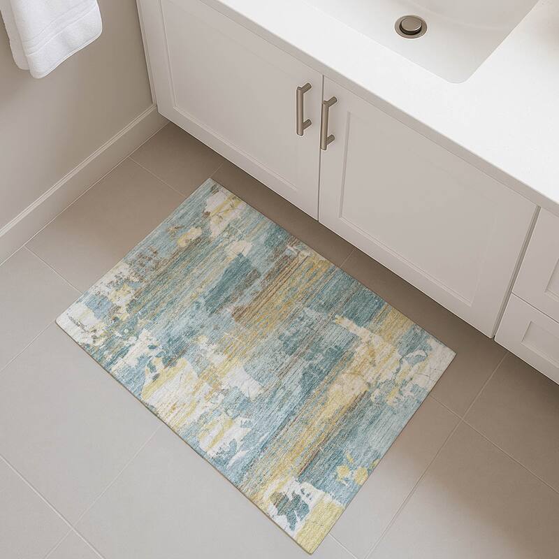 Machine Washable Indoor/ Outdoor Chic Veta Chantille Rug