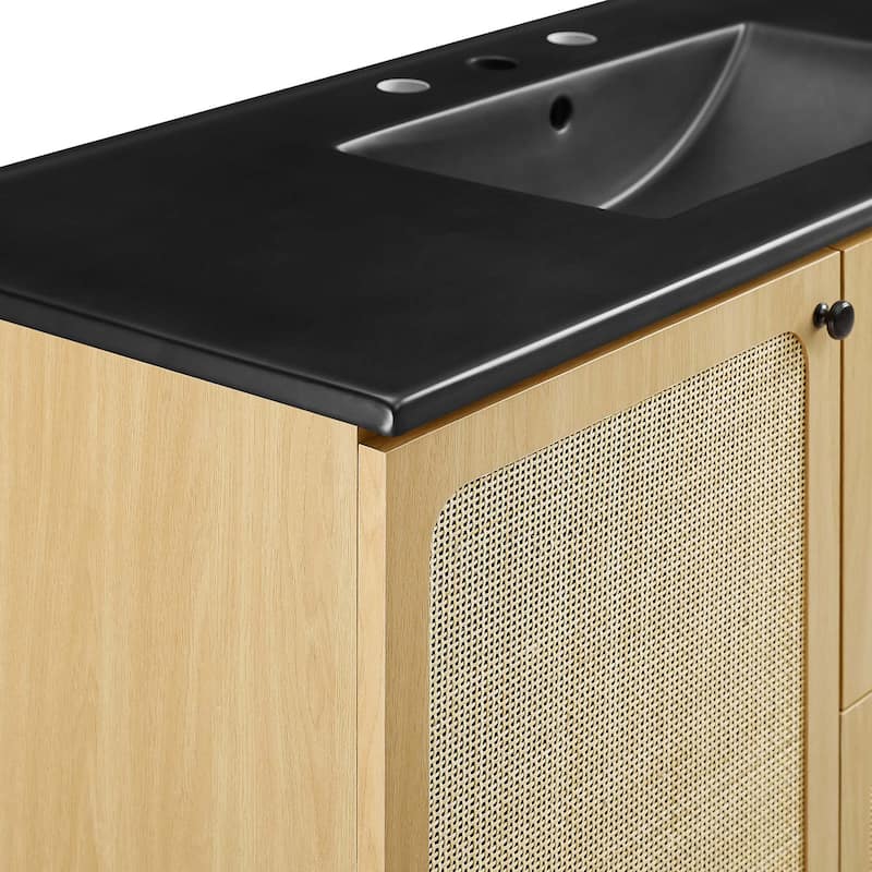 Chaucer Bathroom Vanity with Black Basin Included