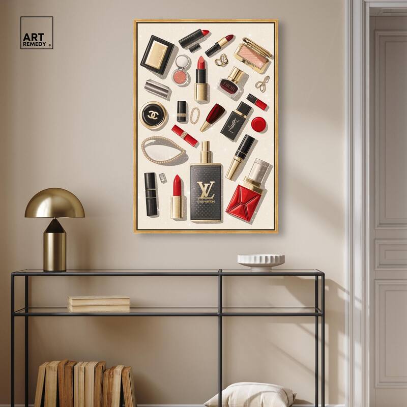 Luxury Makeup Collection Canvas by Art Remedy