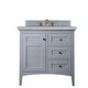 preview thumbnail 1 of 33, James Martin Vanities Palisades 36" Single Vanity, Silver Gray