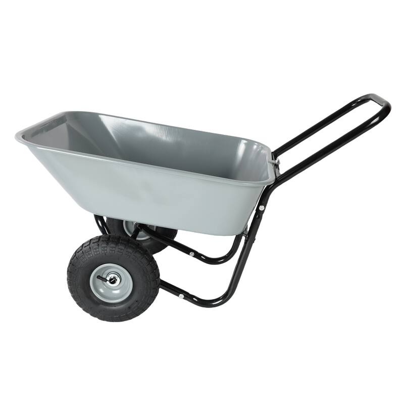 35L Large Capacity Two-Wheeled Trolley Cart for Gardening, Warehouse Handling, and Outdoor Activities, Non-Leak Design