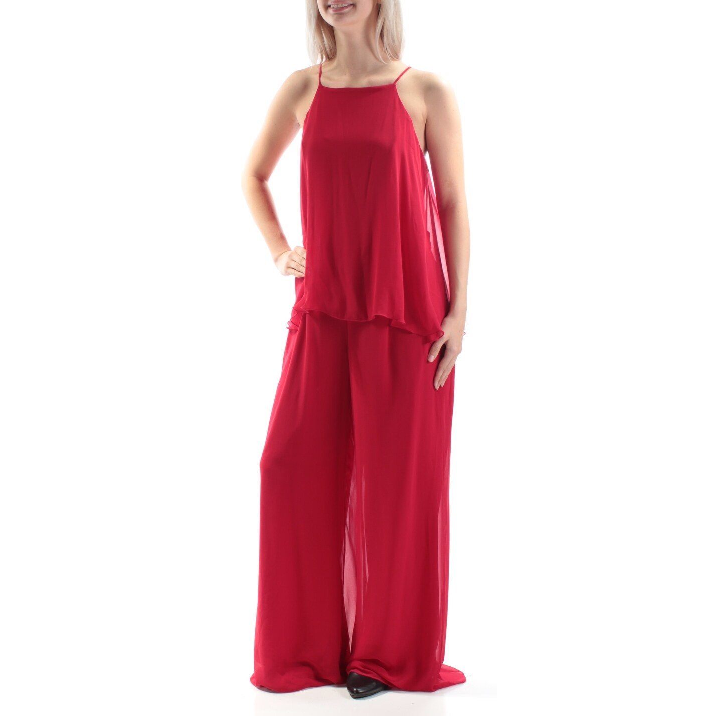 msk red jumpsuit