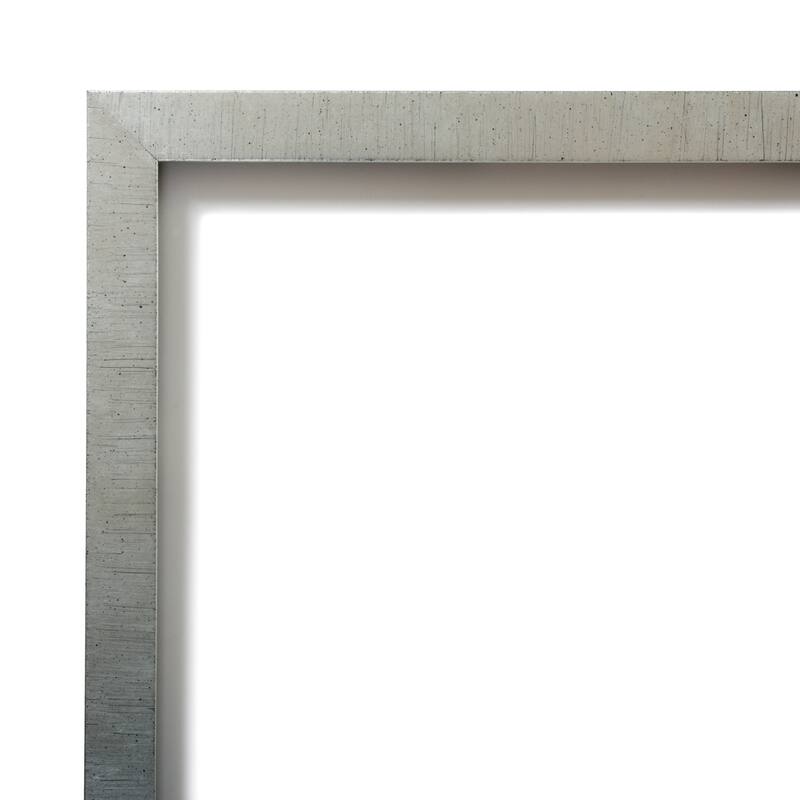 Silver Leaf Wood Framed Black Corkboard Bulletin Board