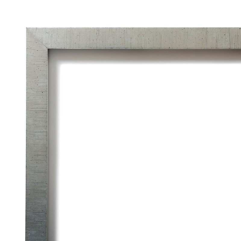 Silver Leaf Wood Framed Grey Corkboard Bulletin Board