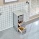 preview thumbnail 31 of 51, Vanity Art 84" Double Sink Bathroom Vanity Set with Engineered Marble Top and Free Mirrors
