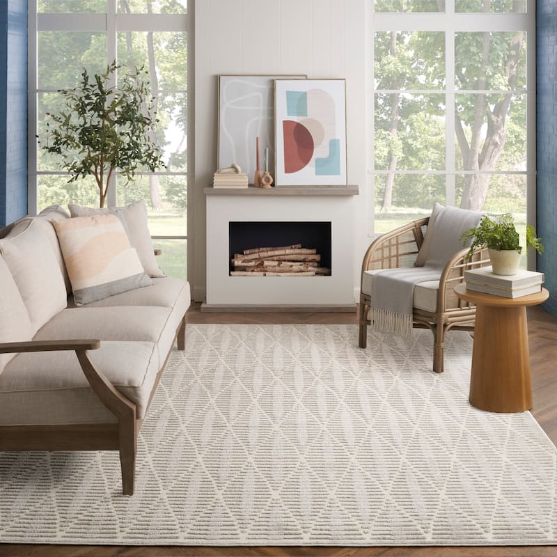 Nourison Casual Indoor only Diamond Area Rug