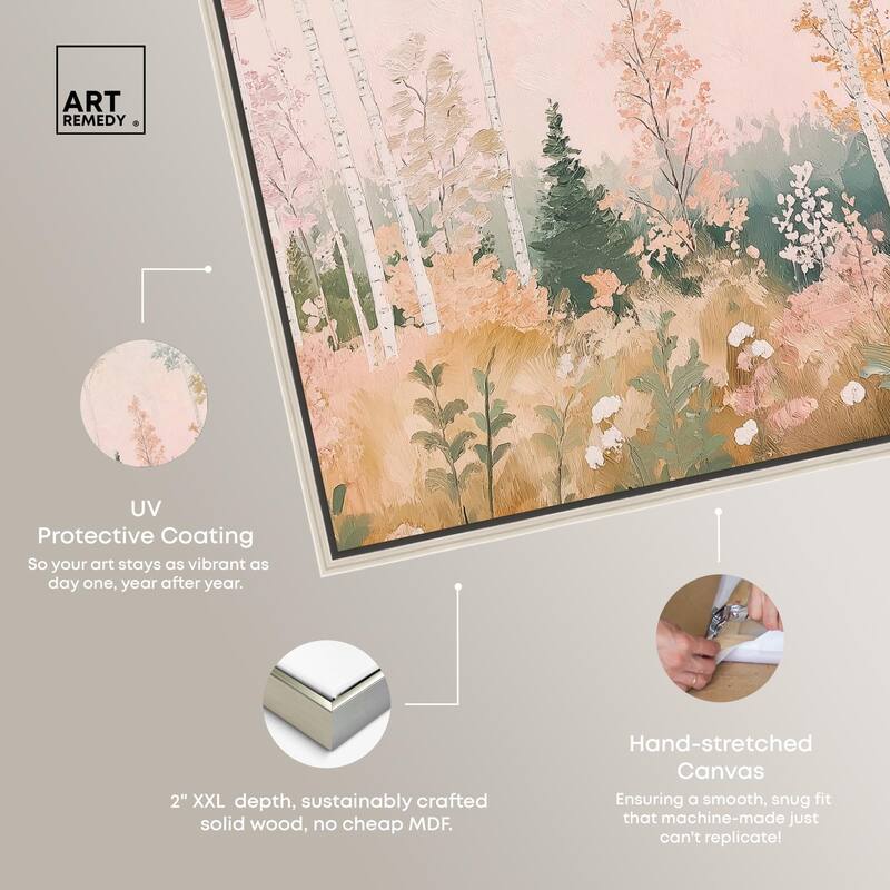 Birch Trees Canvas by Art Remedy
