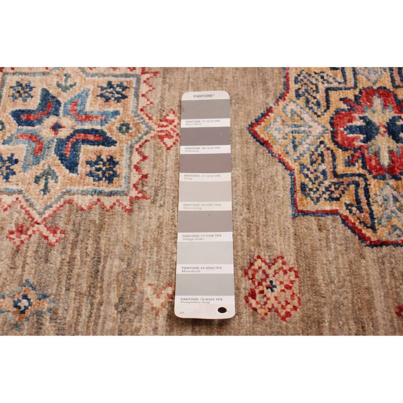 ECARPETGALLERY Hand-knotted Aryana Taupe Wool Rug - 2'9 x 8'1