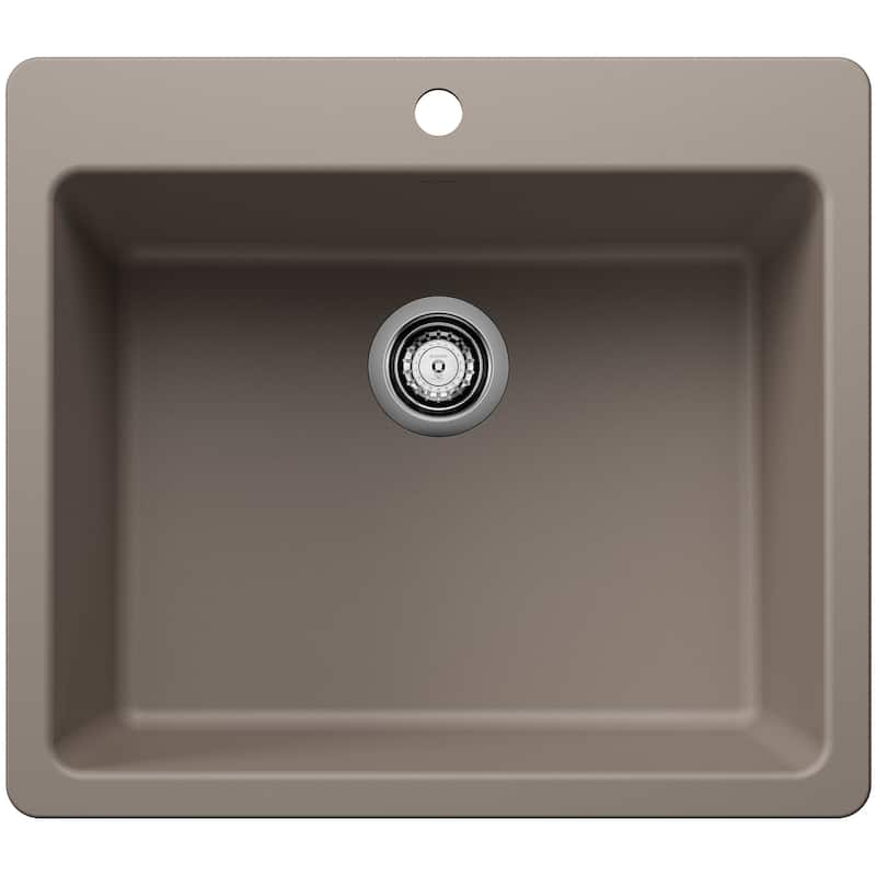 Blanco 443221 Liven 25" Drop-In/Undermount Single Basin SILGRANIT