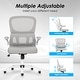 preview thumbnail 6 of 20, Office Chair, Mesh Ergonomic Office Chair with Lumbar Support, Comfy Computer Desk Chair with Flip Armrest Rolling Wheels