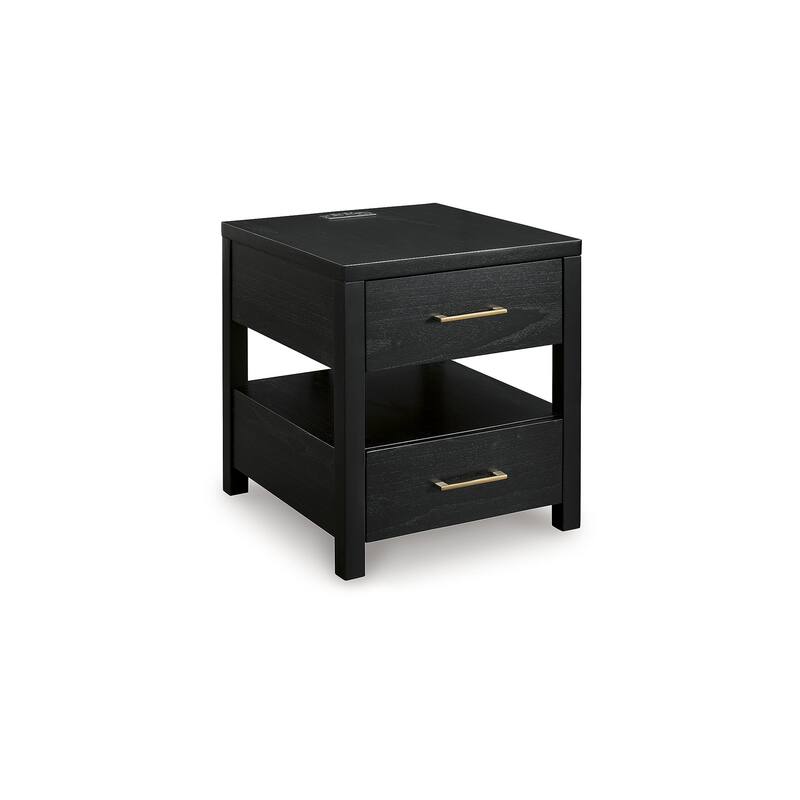 Signature Design by Ashley Winbardi Black End Table - 22"W x 24"D x 24"H