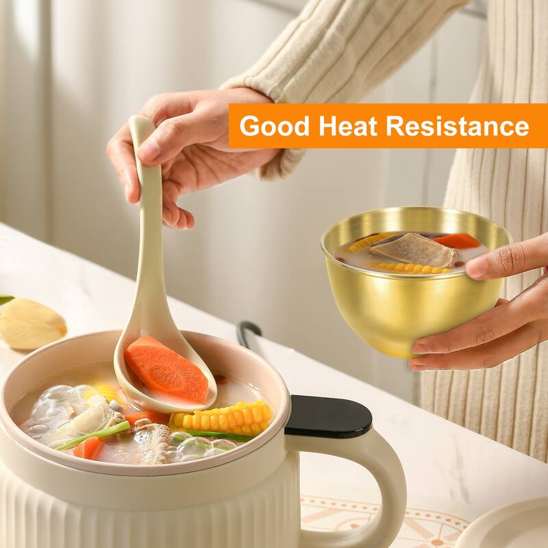 6 Pcs Stainless Steel Sauce Dishes and Spoons, 3.4" Dipping Bowl Saucers, Gold