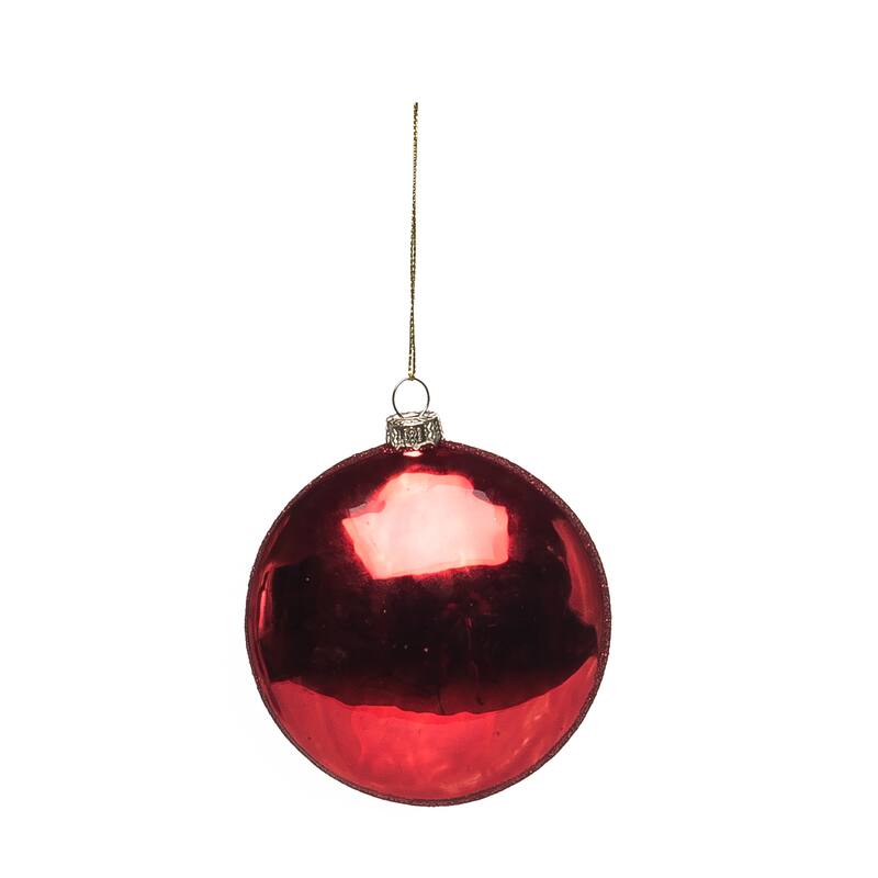 Transpac Glass 4.5 in. Multicolored Christmas Painted Pinecone Ornament