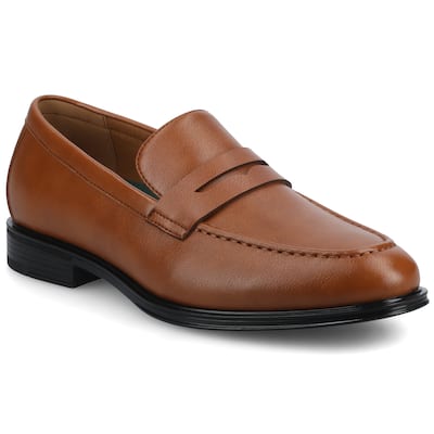 Vance Mens Phineas Medium and Wide Width Slip-on Penny Loafer Dress Shoe