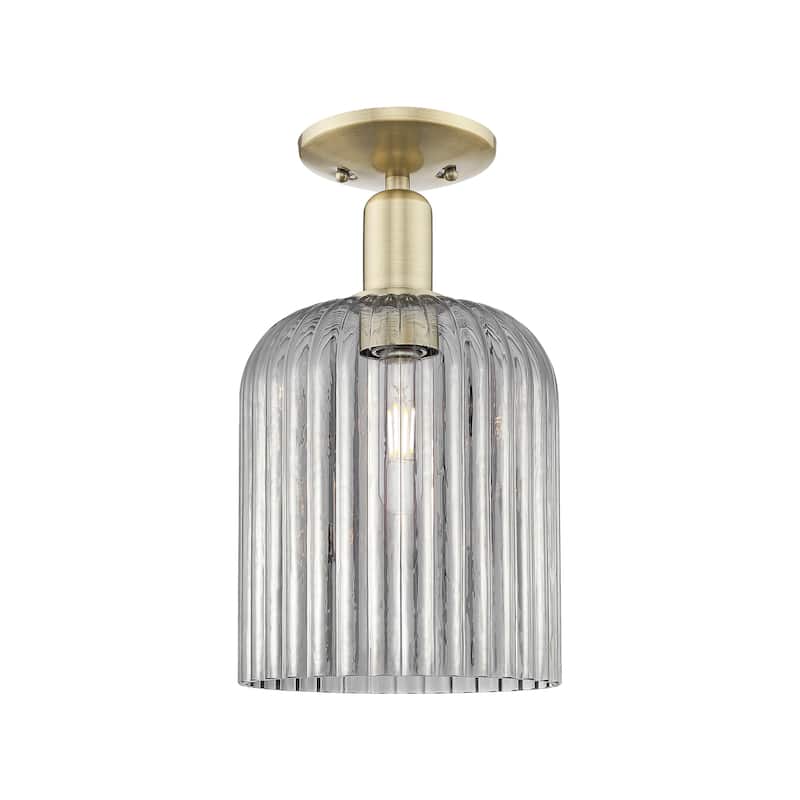 Innovations Lighting Endless Possibilities Arcadia - Bridal Veil - 1 Light 8" Semi-Flush Mount