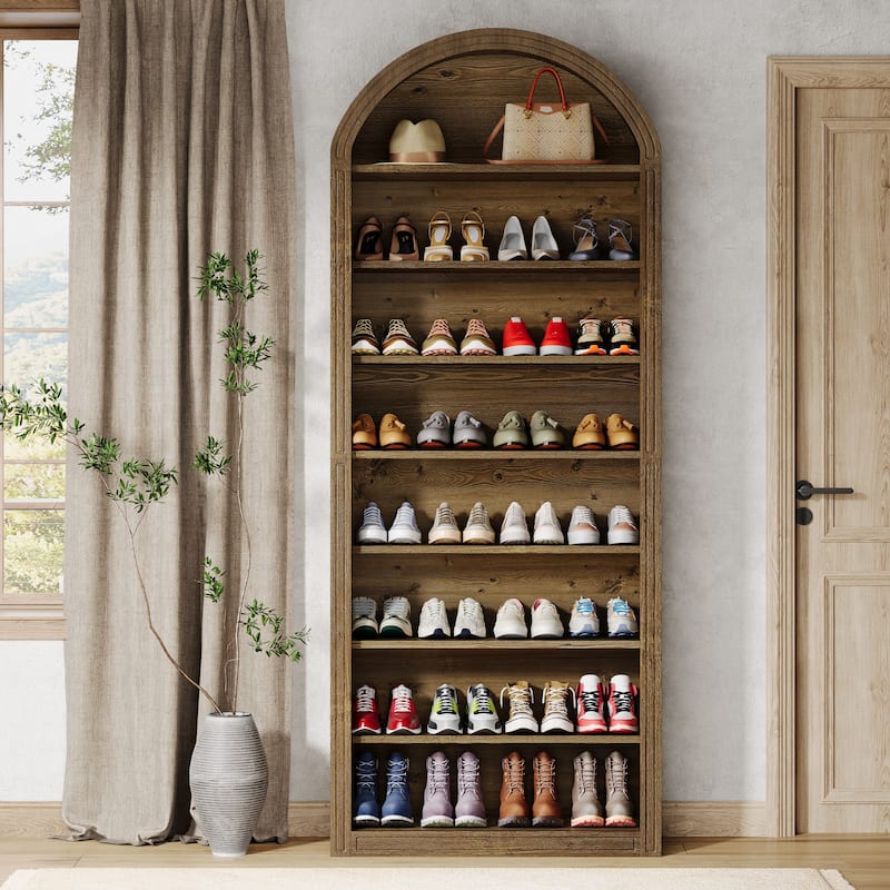 Tall Shoe Storage Cabinet for Entryway