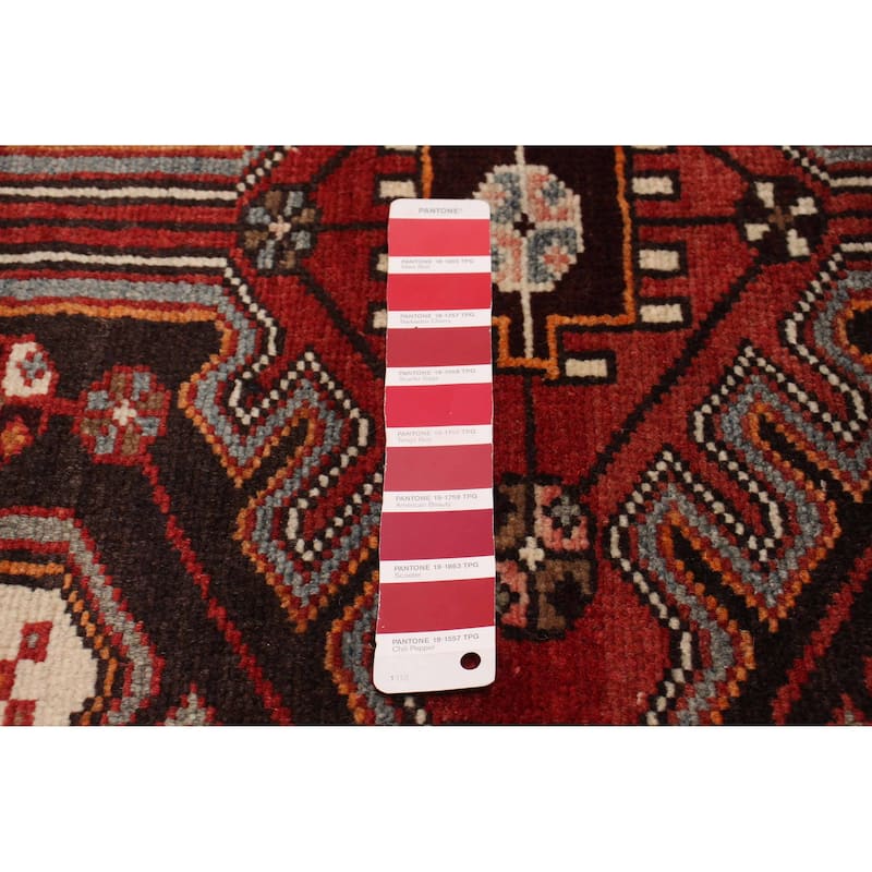 ECARPETGALLERY Hand-knotted Andelz Red Wool Rug - 3'3 x 9'11