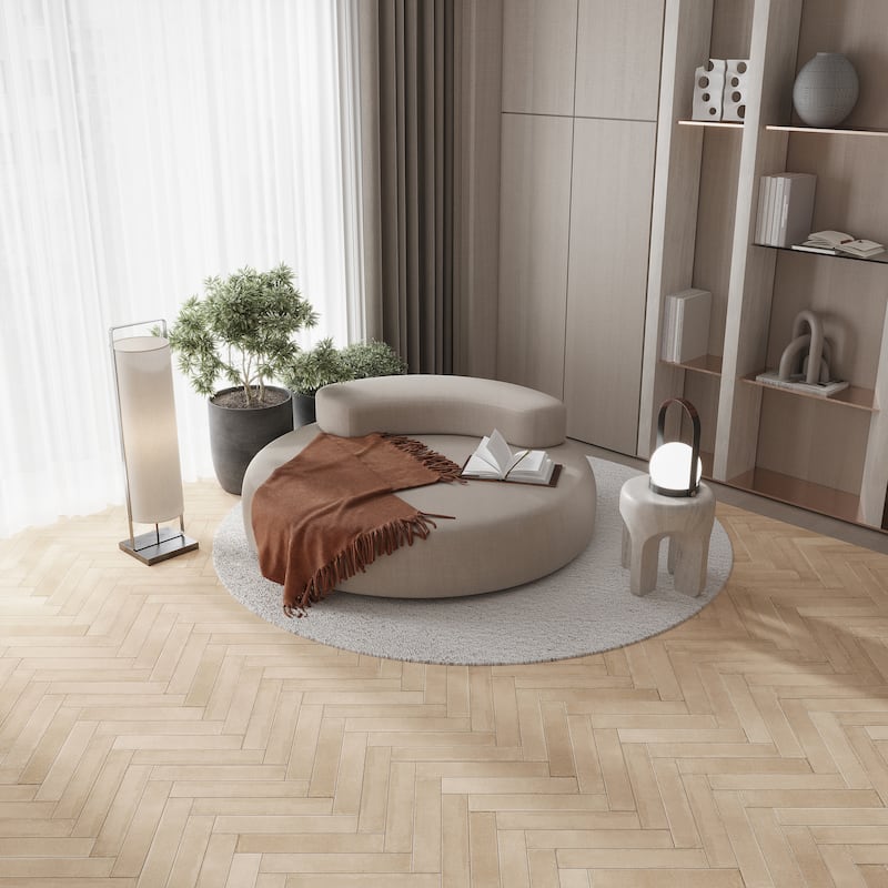 Cadence 3x16 Soft Beige Porcelain Zellige Square Wall and Floor Tile (14.21 sq ft/case) - 44 Pack