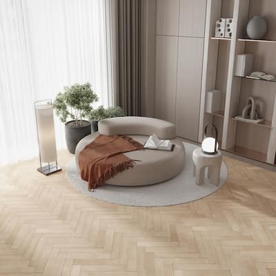 Cadence 3x16 Soft Beige Porcelain Zellige Square Wall and Floor Tile (14.21 sq ft/case) - 44 Pack