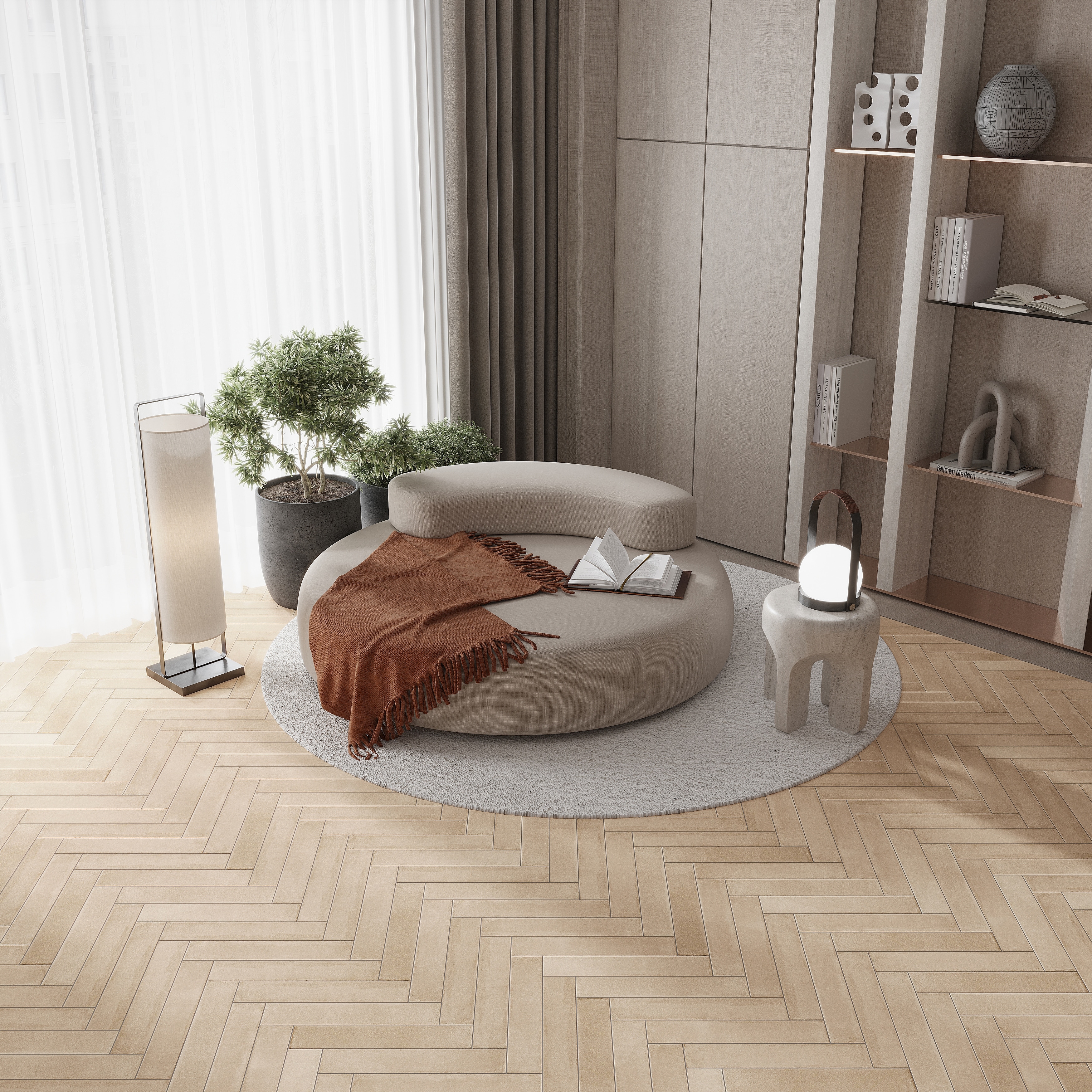 Cadence 3x16 Soft Beige Porcelain Zellige Square Wall and Floor Tile (14.21 sq ft/case) - 44 Pack