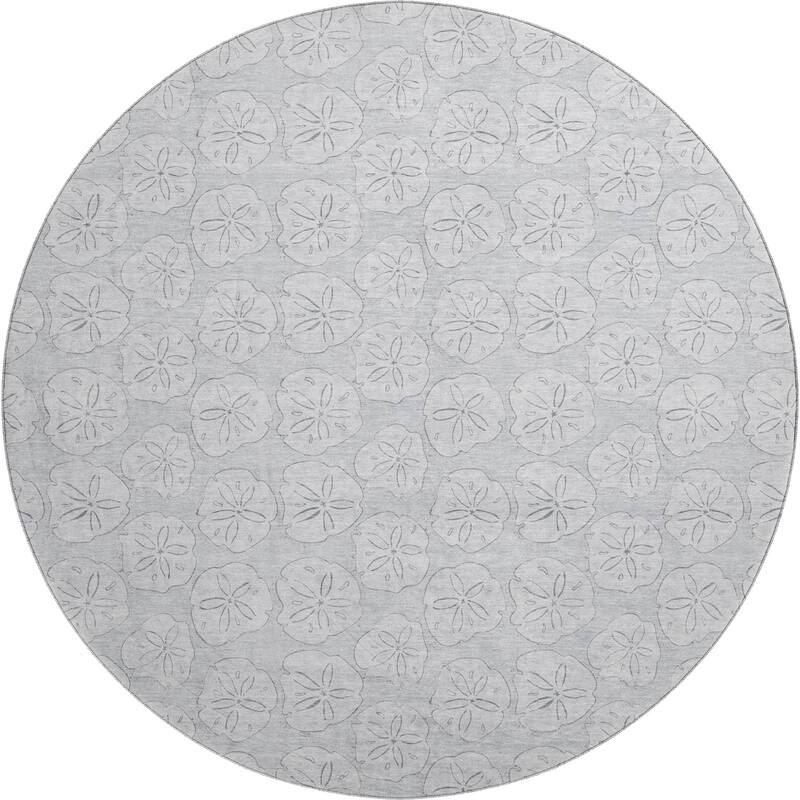 Premium Washable Super Soft Coastal Seashell Imprints Mayfield Rug