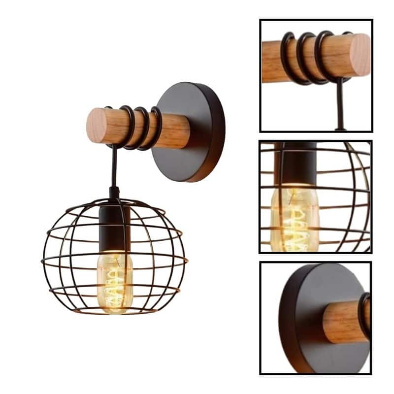 Farmhouse light fixture black wall sconce metal wall lights