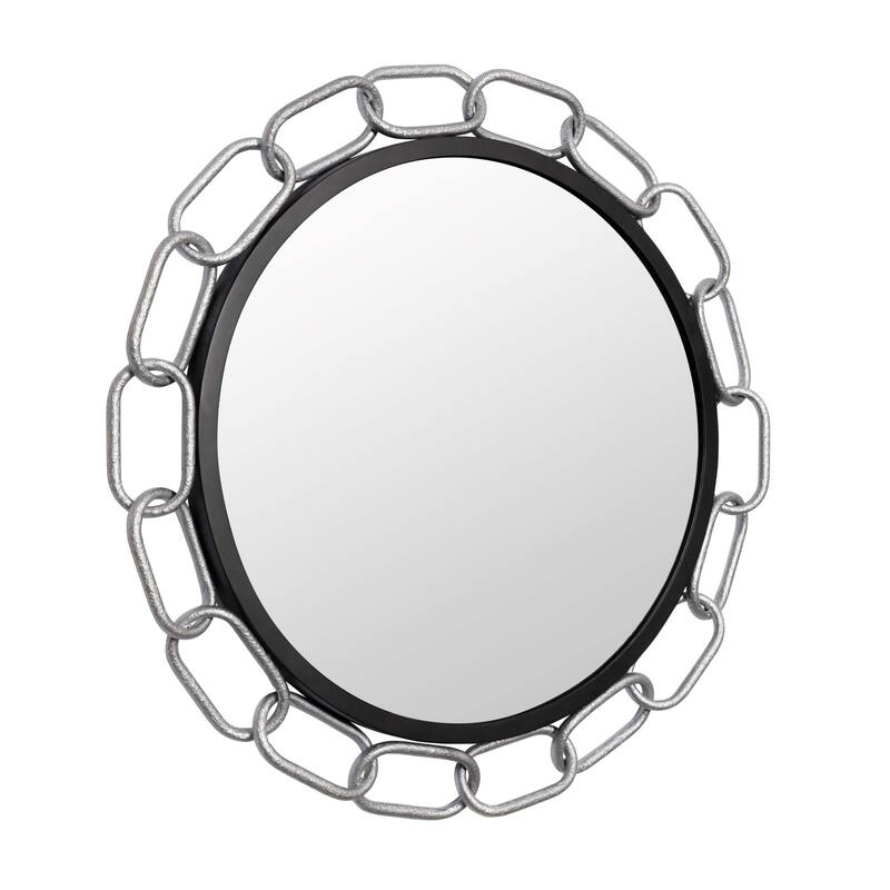 Varaluz Chains of Love Round Wall Mirror