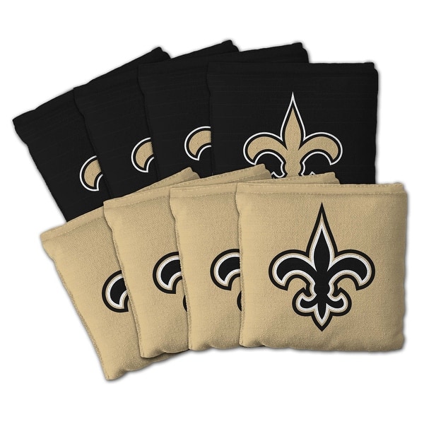 slide 2 of 5, New Orleans Saints NFL Dual Sided Pro Stop & Slide Cornhole Bags