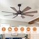 preview thumbnail 9 of 46, Parrot Uncle 60" Farmhouse Integrated LED Windmill Ceiling Fan with Light and Remote