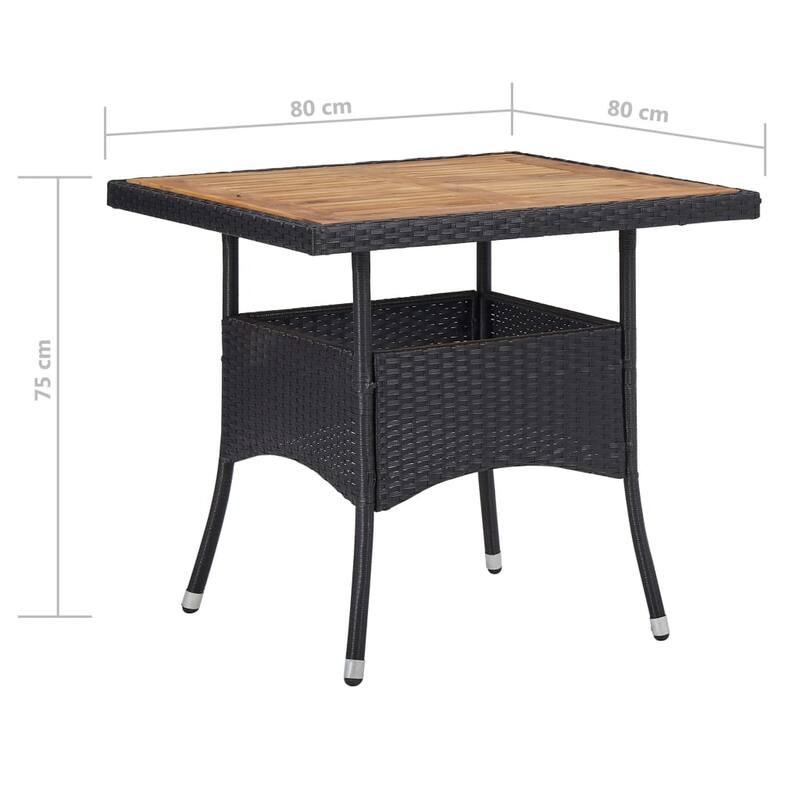 vidaXL Solid Acacia Wood Patio Dining Set 3/5/9 Piece Gray/Gray and Brown