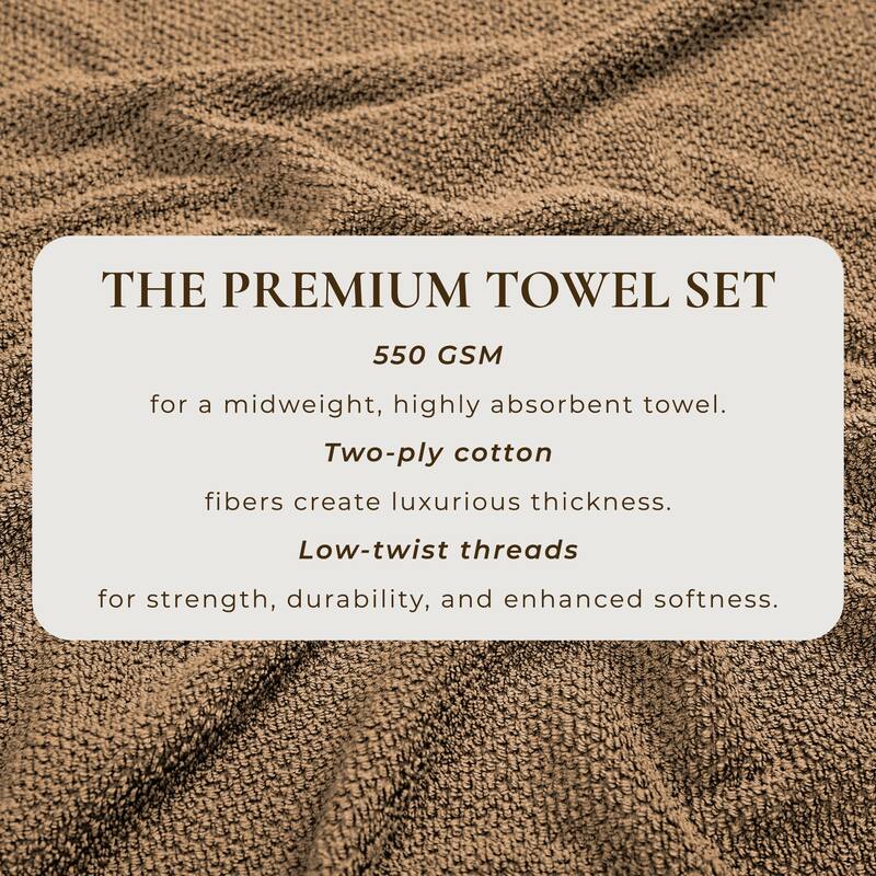 Linery & Co. Luxury Cotton Textured Bath Towel