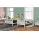 preview thumbnail 4 of 7, White Twin over Full Bunk Bed with Ladder & Storage Drawers