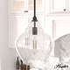 preview thumbnail 1 of 5, Hunter Dunshire Ginger Jar Pendant - Kitchen Island, Dining Room, Entry - Transitional, Modern Farmhouse 12-inch - Noble Bronze-Clear Glass