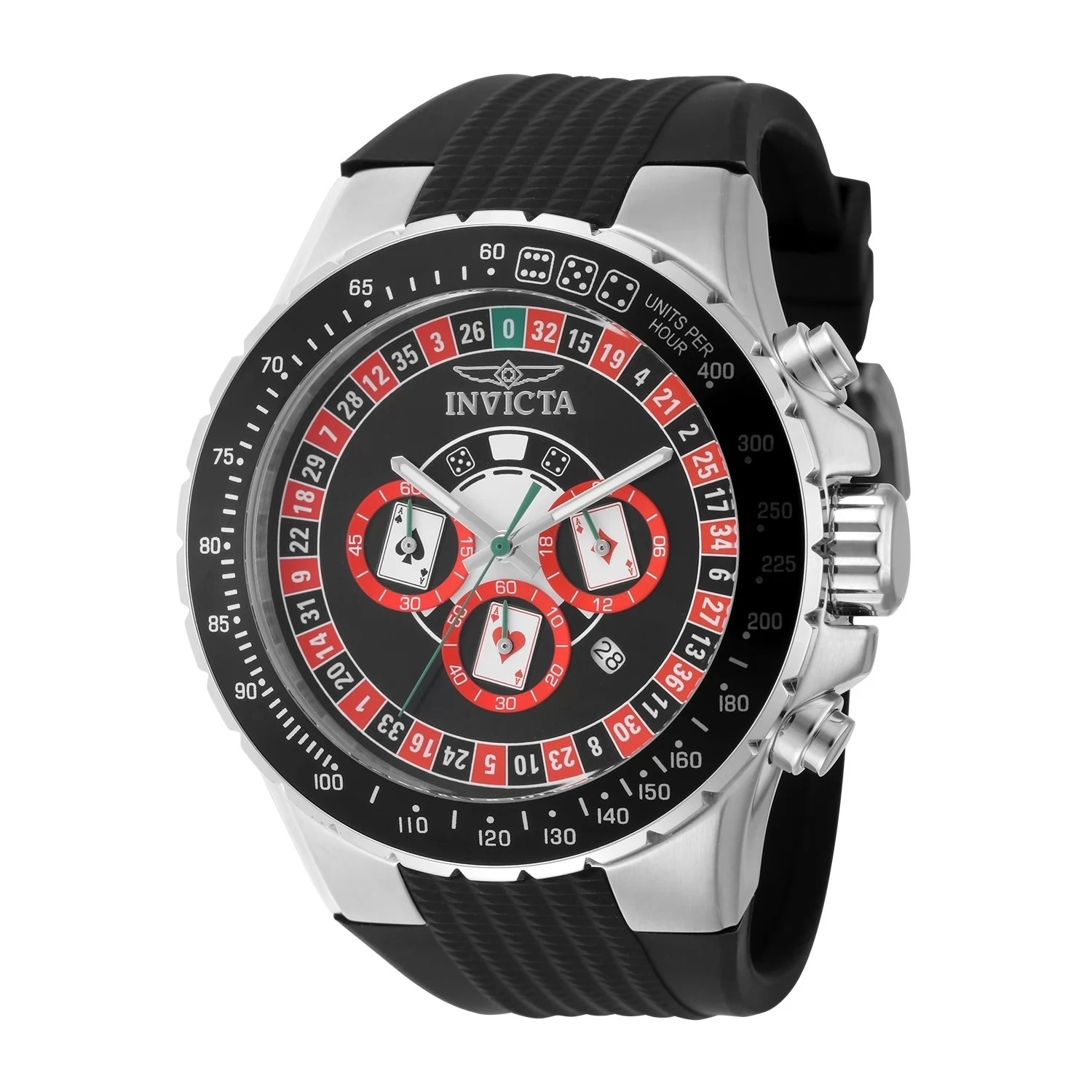 Invicta Men's 49850 Aviator Quartz VD53 Black Dial Watch