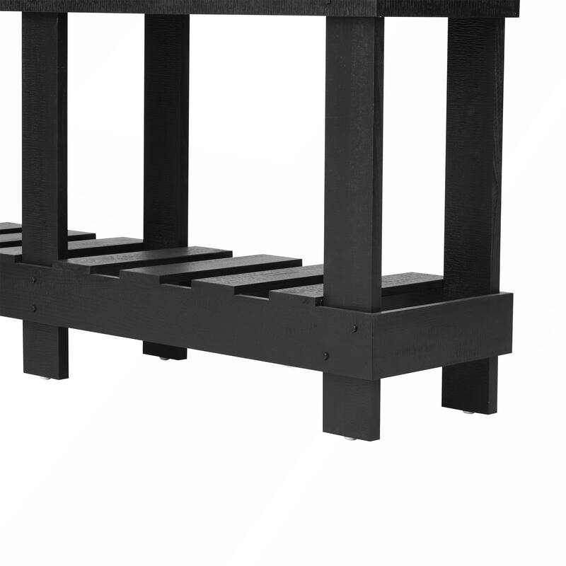 62.9-Inch Vintage Entryway Table with Natural Fir Wood