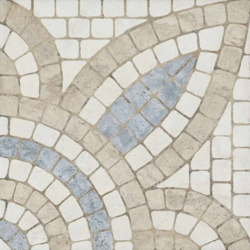 Roman Road 8x8 Matte Porcelain Encaustic Tile - Floor, Wall, Backsplash