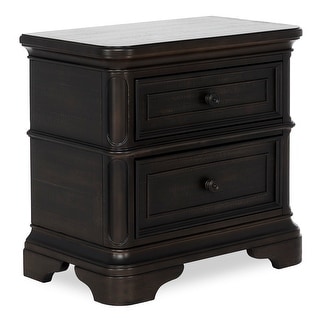 Evolur Signature Belle Night Stand - Dark Chocolate