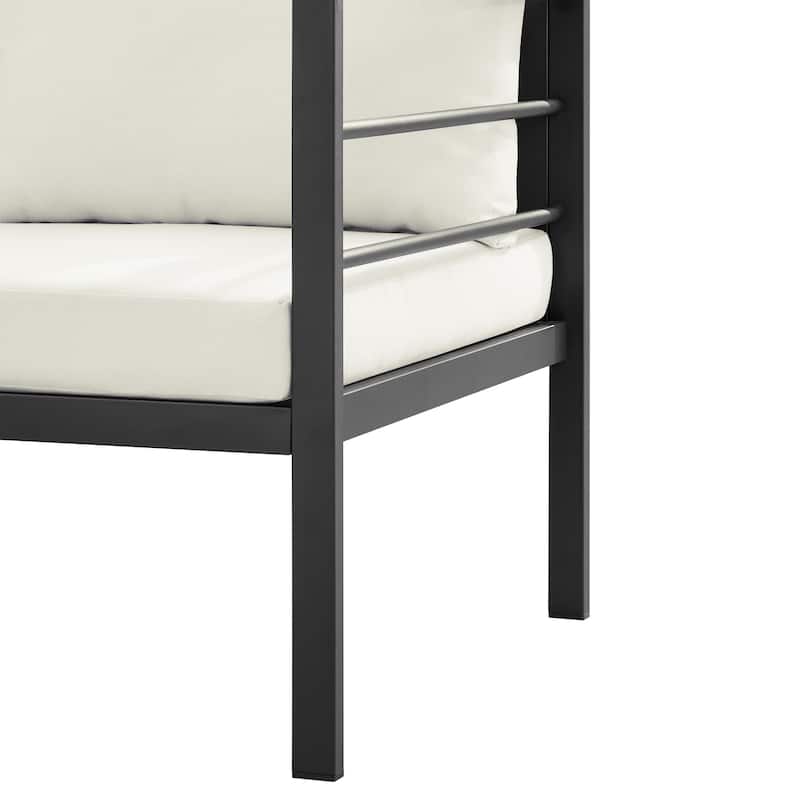 Corvus Gamba 5-piece Outdoor Iron Patio Seating Set with Coffee Table