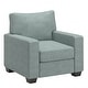 preview thumbnail 22 of 60, Roros Fabric Upholstered Square Arm Chair by iNSPIRE Q Classic Sea Mist Green
