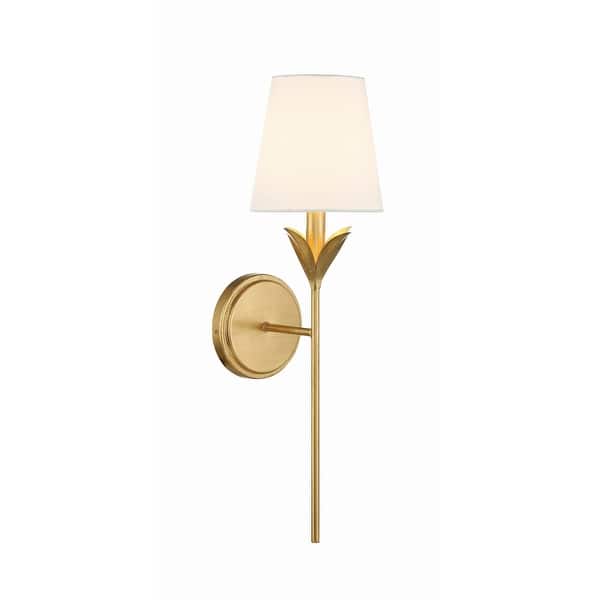 slide 2 of 11, Crystorama Lighting Group 531 Broche 21" Tall Wall Sconce Antique Gold