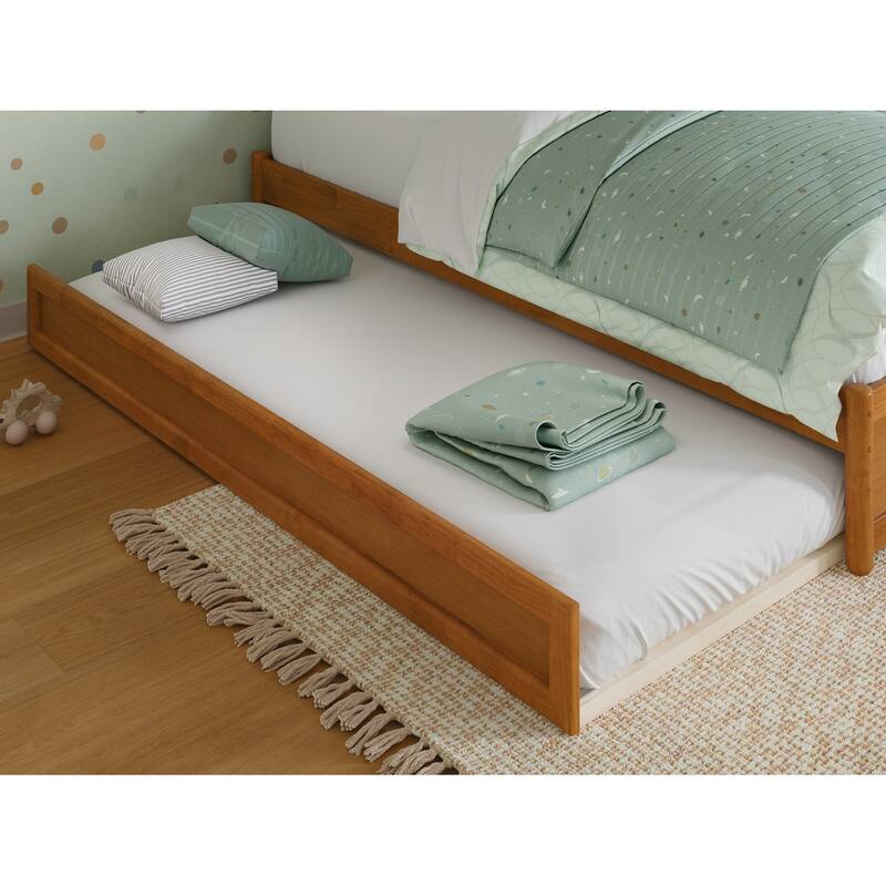 Barcelona Panel Platform Bed with Twin Trundle