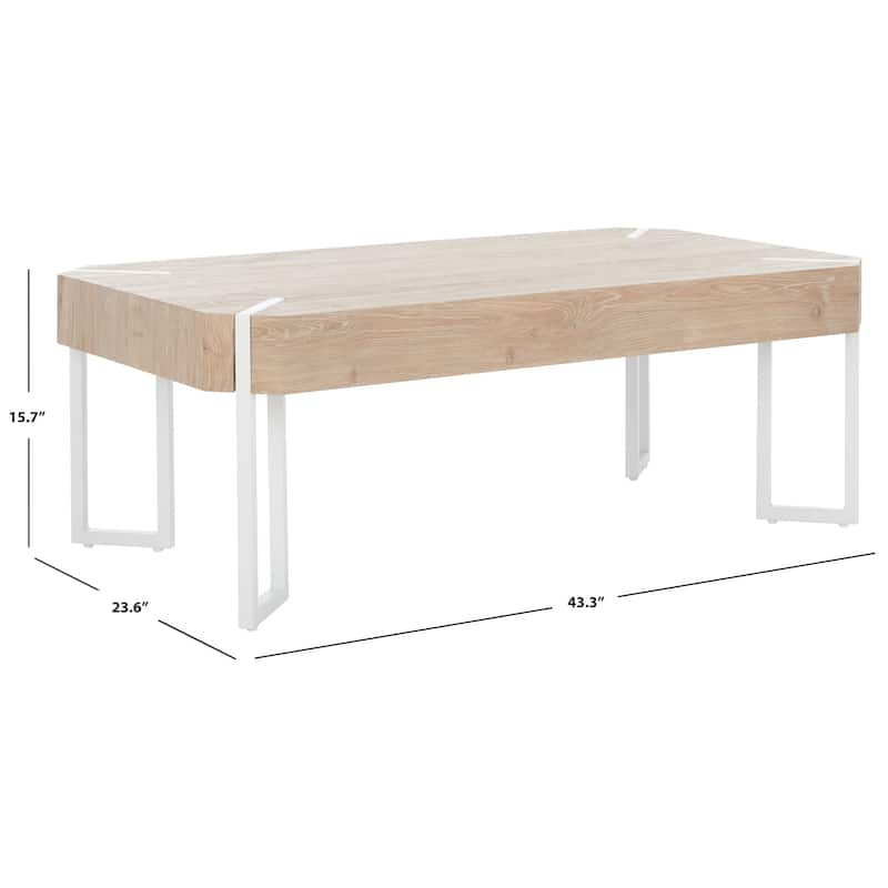 SAFAVIEH Home Collection Edgecombe Coffee Table - 43" W x 24" D x 16" H