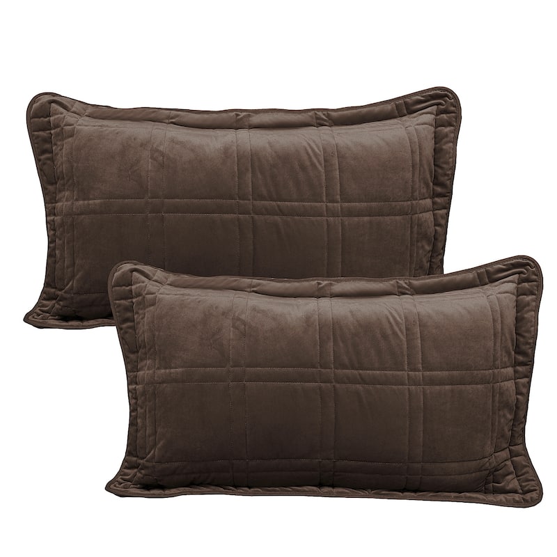 Home Soft Things 3 Piece Box Quilted Micromink Bedspread 102" x 90"