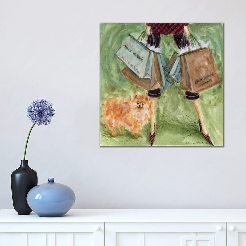 iCanvas "Pomeranian " by Bella Pilar Canvas Print - 18x18x1.5